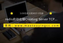 redis启动出错Creating Server TCP listening socket 127.0.0.1:6379: bind: No error-猫头鹰源码-毕业设计